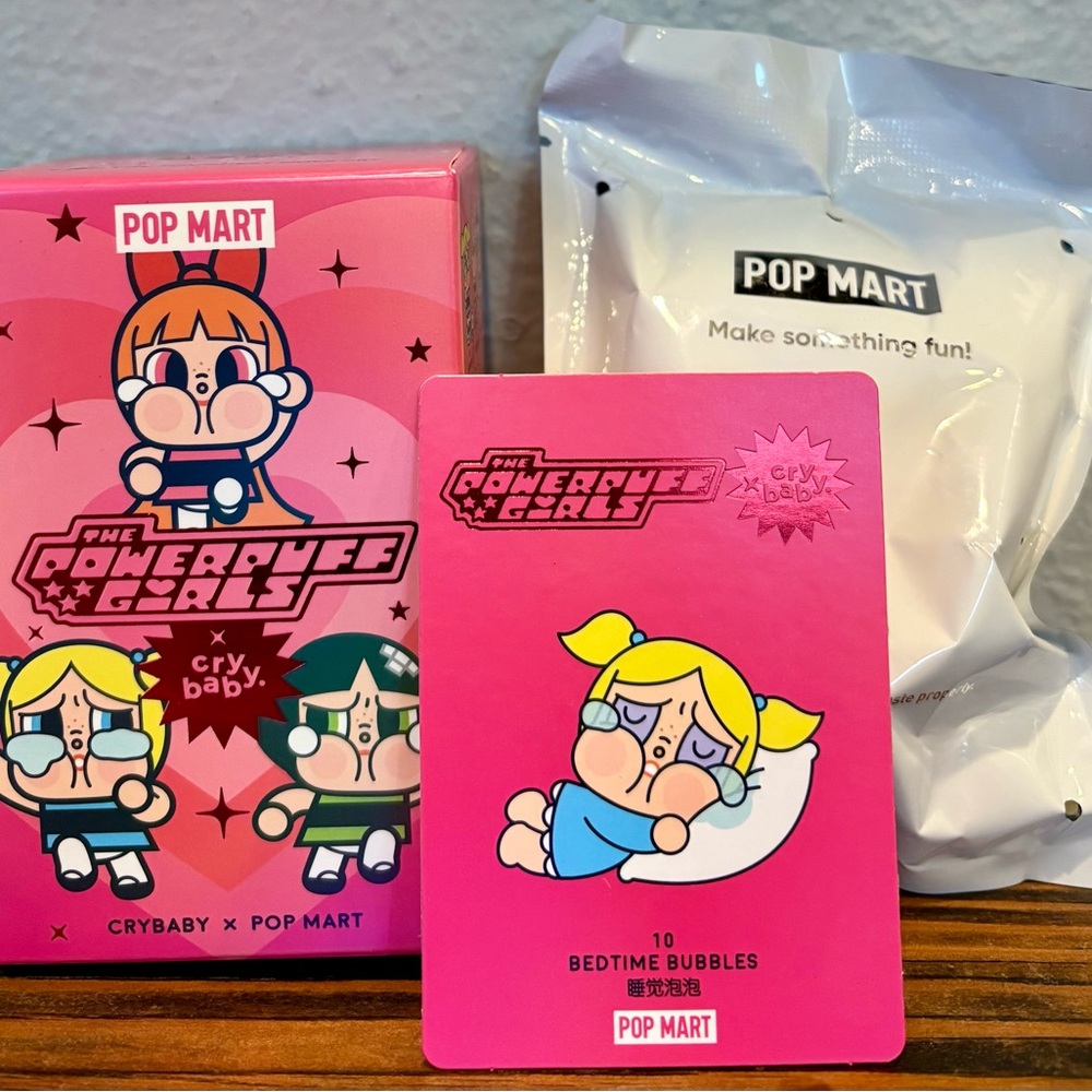Pop Mart Crybaby x The Powerpuff Girls Series Blind Box, 10 Bedtime Bubbles